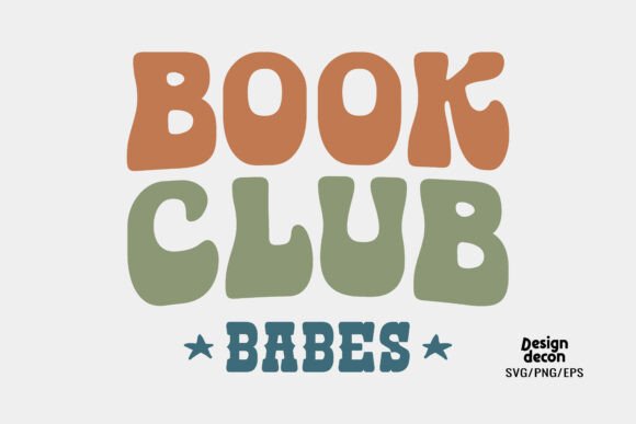 Book Club Babes Retro SVG PNG