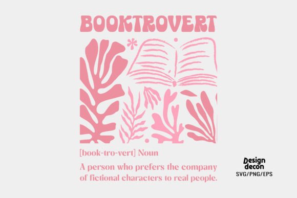 Book SVG PNG Booktrovert Definition