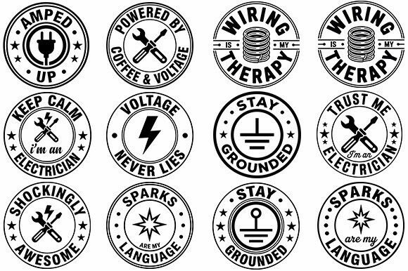Electrician SVG Bundle: A Lighthearted Design for Real Projects