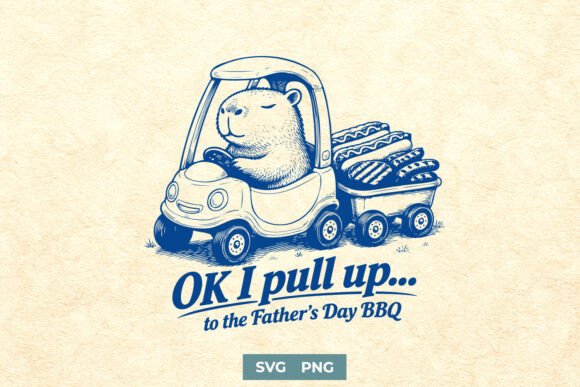 Father’s Day BBQ SVG PNG: A Capybara-Infused Embroidery Design Review
