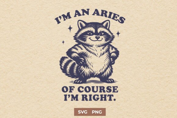 Funny Aries SVG Zodiac Raccoon Quote Review: Practical Design Insights